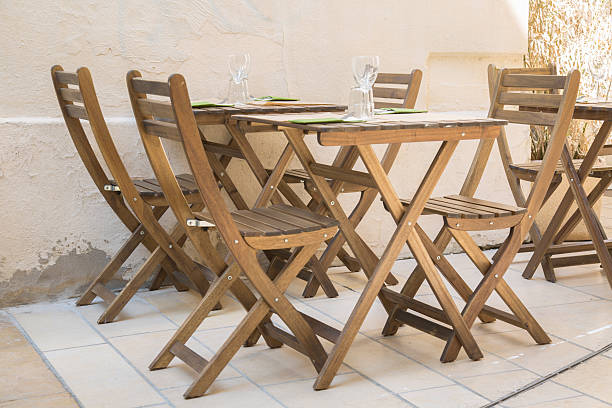 istock Cafe Restaurant Table and Chair 527672678
