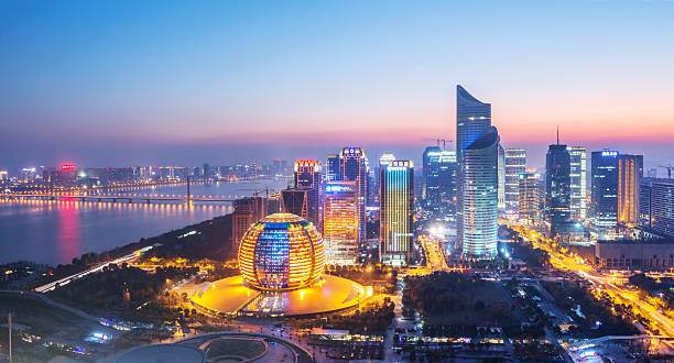 istock Urban cityscape, skyscrape at night 527673133