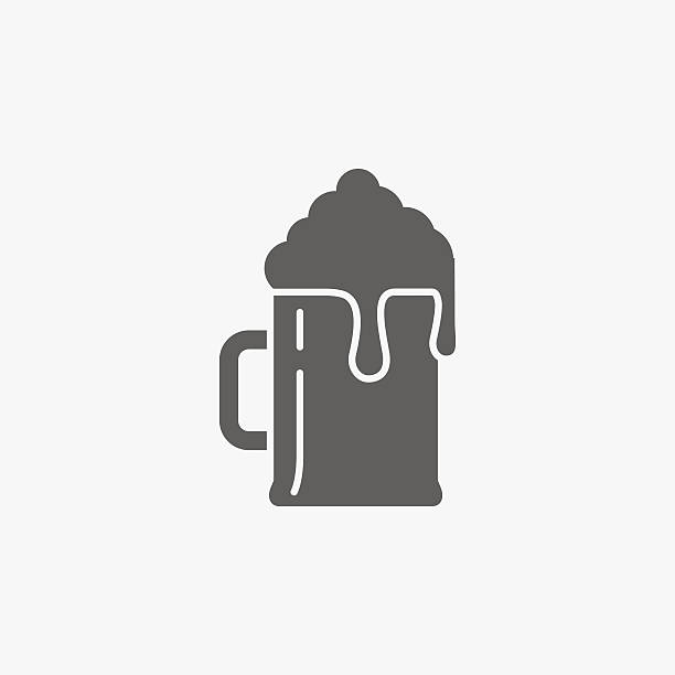 Flat beer icon This is a vector illustration of Flat beer icon  kvass stock illustrations