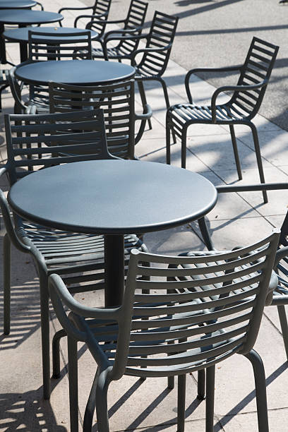 istock Cafe Restaurant Tables and Chairs 527674136