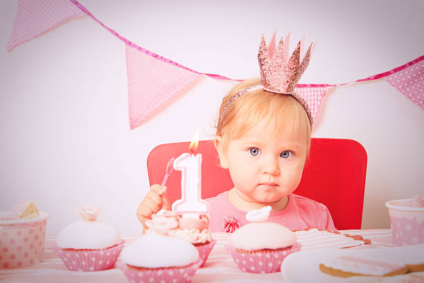 istock little princess at first birthday party 527674149