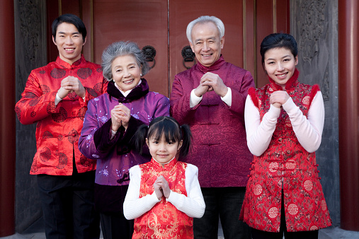 Family Celebrates Chinese New Year