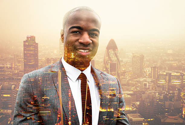 istock business on the city - double exposure 527674887