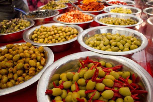 istock Olives in Bowl at Fair 527675340