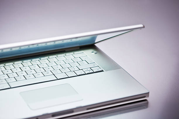 istock Close-Up Of Silver Laptop 527676417