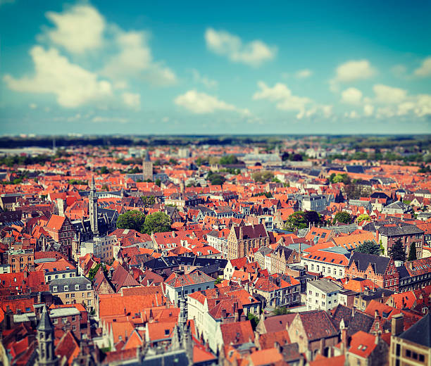 istock Aerial view of Bruges (Brugge), Belgium 527676597