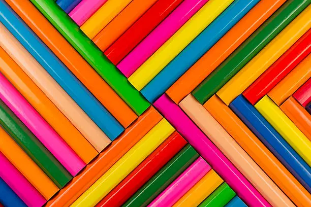 Collection of colorfull pencils as a background picture.
