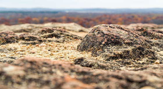 A rock on the bank of the Wisconsin River