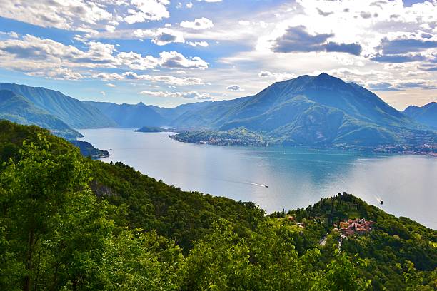 istock Beautiful panoramic view to Varenna, lake Como and Menaggio. 527677776