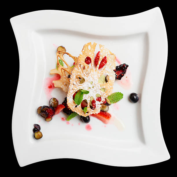 istock Asian fruit dessert with lotus root and berries, isolated 527678193