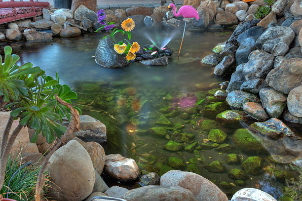 istock Rock pond and fountain 527678213