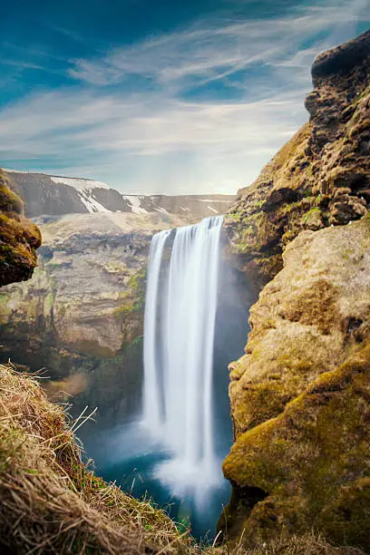 Photo of Skogafoss waterfall iceland