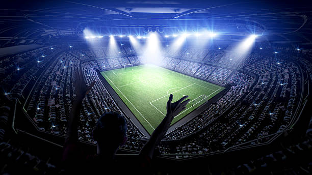 istock Soccer stadium with fans 527679360