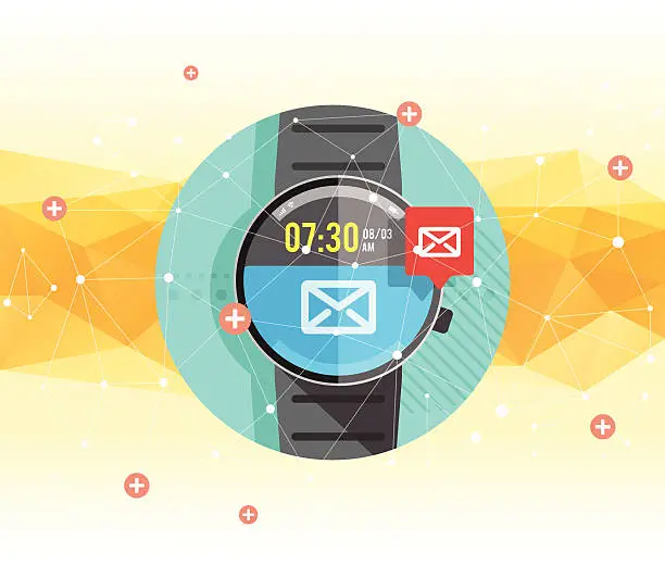 Vector illustration of Smart Watch design