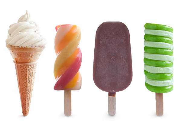 istock Ice cream and frozen lollies set 527681894