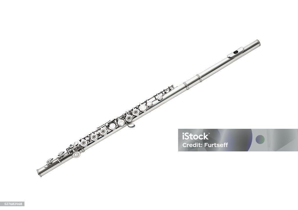 Flute Flute isolated on white Flute - Musical Instrument Stock Photo