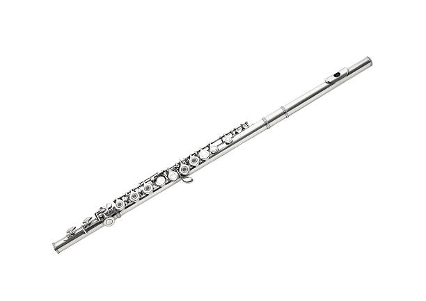 Flute Flute isolated on white musical instrument stock pictures, royalty-free photos & images