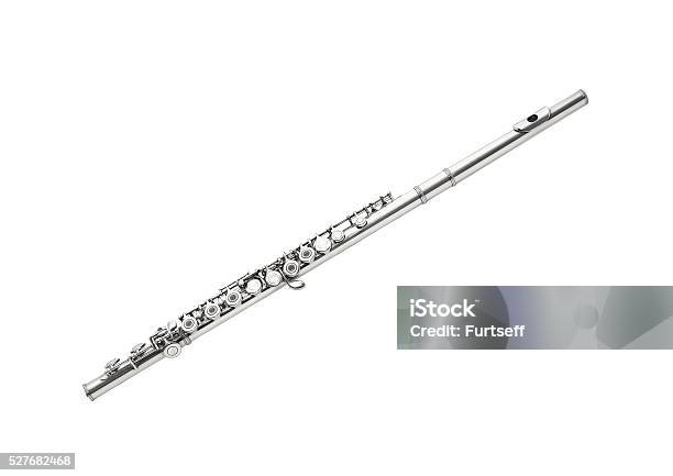 Flute Stock Photo - Download Image Now - Flute - Musical Instrument, Musical Instrument, White Background