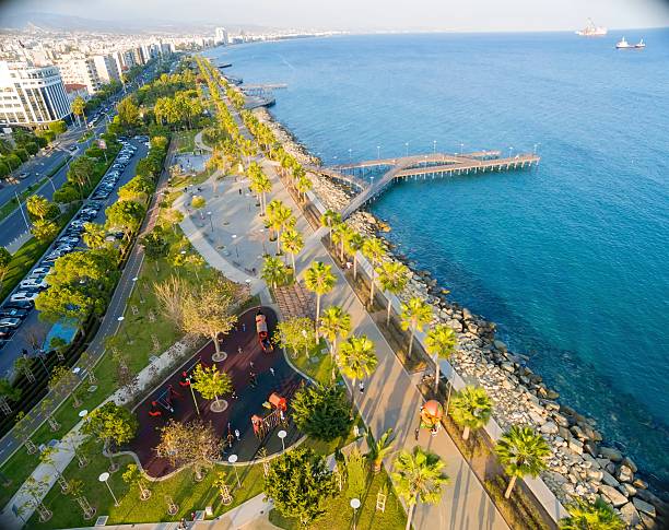 istock Aerial view of Molos, Limassol, Cyprus 527684080