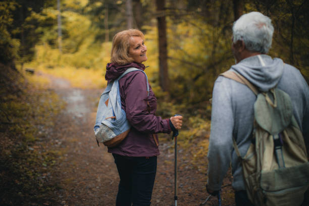 istock Senior couple hiking 527684980