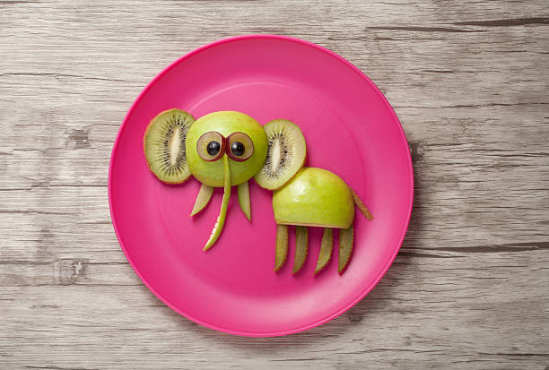 istock Elephant made of green fruits 527685818