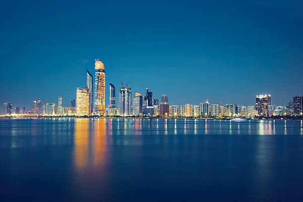 Abu Dhabi Abu Dhabi skyline - United Arab Emirates abu dhabi stock pictures, royalty-free photos & images