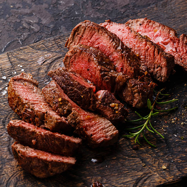 istock Sliced steak roastbeef and rosemary 527689374