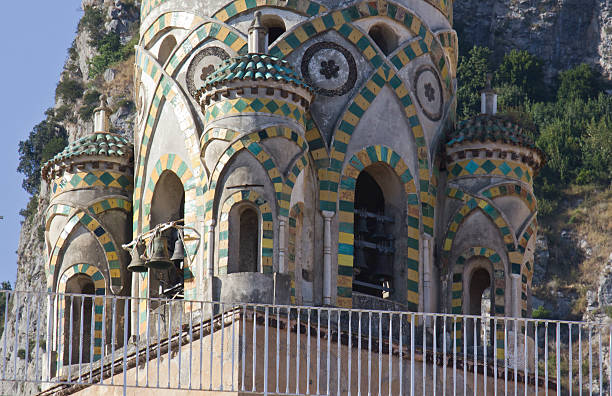Church of Saint Salvador De' Birecto - Street view of Atrani in Ravello on the Amalfi Coast, Italy. Chiesa di San Salvatore de' Birecto