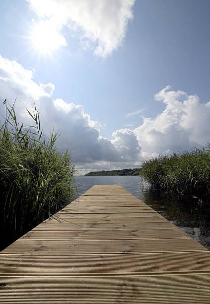 istock Pontoon by a lake, Nature, Sun 527689891