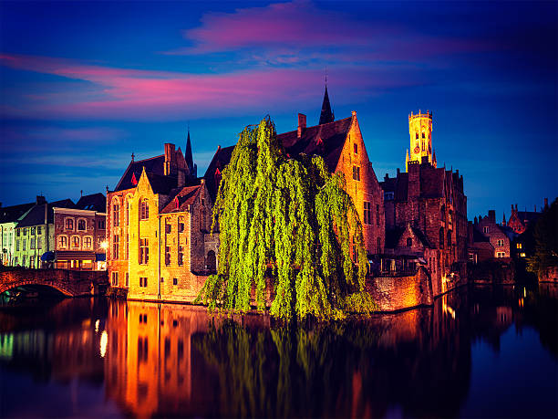 istock Bruges Brugge famous view, Belgium 527690048