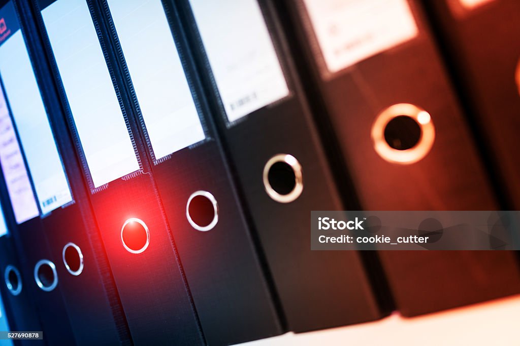 Doc Folder Real Document Folder Office Work Place Room Stock Photo - Download Image Now ...