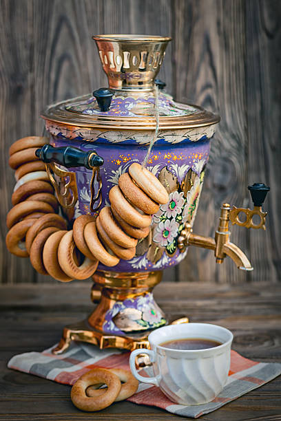 istock Samovar, bagels and cup of Tea 527691150