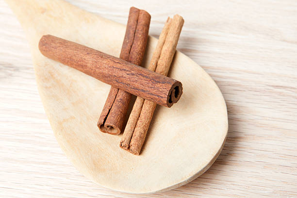 istock Cinnamon sticks on a wooden spoon 527693483