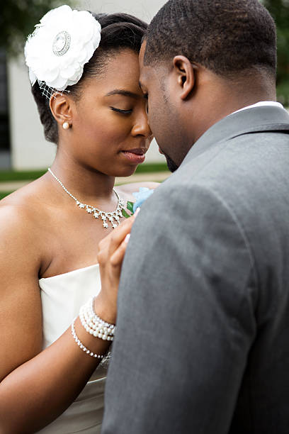 istock African American Bride and Groom 527693601