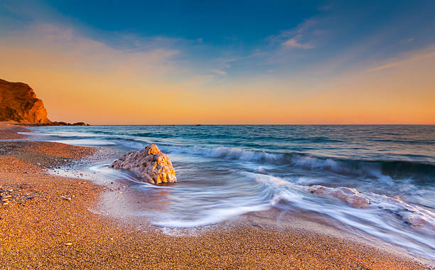 istock Serene South Dorset Beach and Sea at Sunset 527693933