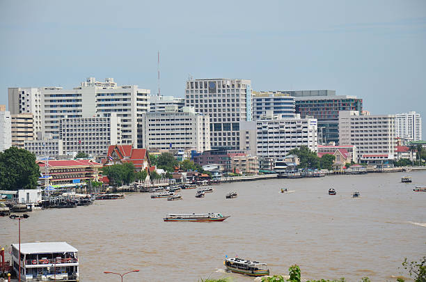 istock Viewpoint Chao Phraya River from Prang of Wat Arun ratchawararam 527694707
