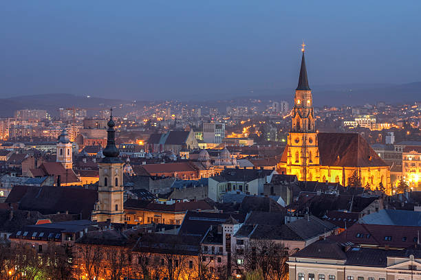 Cluj Napoca, Rumania-Horizonte - foto de stock