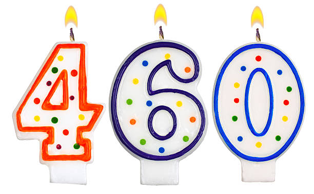 istock candles number four hundred sixty isolated on white background 527696925