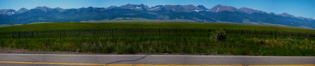 istock Ultra Wide Panoramic Sangre De Cristo Colorado Mountain Range 527701205