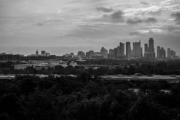 istock Austin, Texas City Skyline with Mopac and Capitol Building 527701255