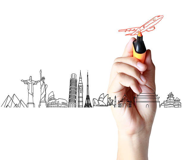 istock Business man drawing  house 527703451