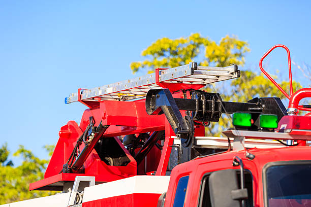 istock staircase on fire truck 527703855