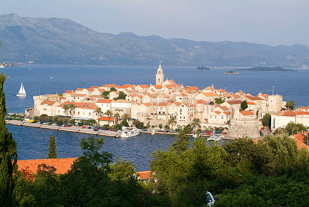 istock The old town of Korcula 527704475