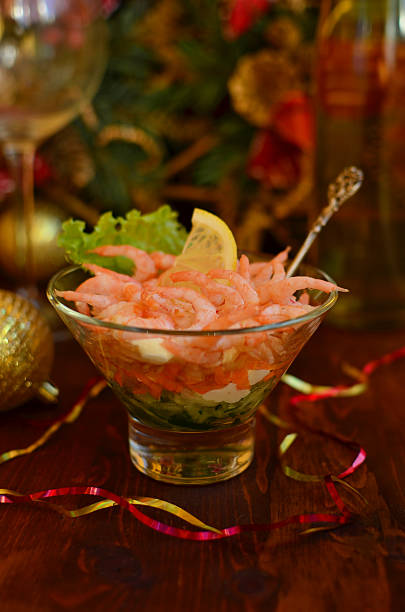 istock Olivier salad with shrimps 527704557