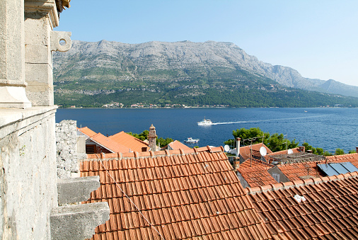 View from Marco Polo's house at Korcula