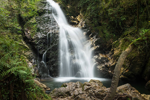 istock Secluded Waterfall in the Basque Country 527707149