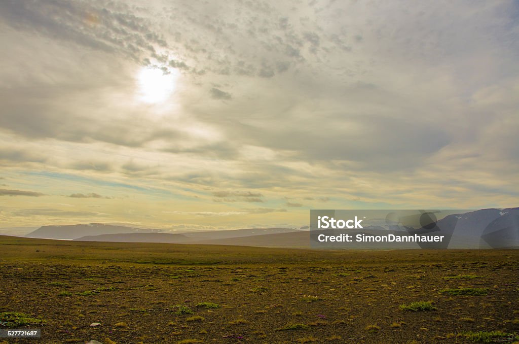 Iceland Kerlingarfjöll Landscape Iceland Kerlingarfjöll - Vulcanic Landscape with hot springs and steaming strams Agricultural Field Stock Photo