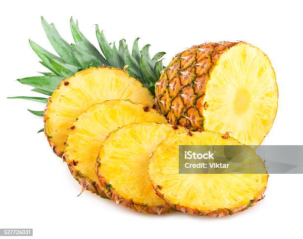 Pineapple Stock Photo - Download Image Now - Cross Section, Cut Out, Dessert - Sweet Food