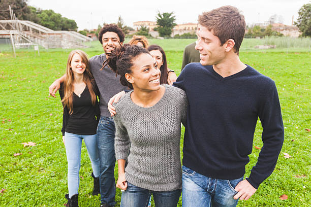 istock Multiethnic Group of Friends at Park 527726523