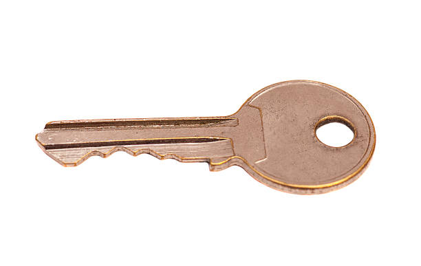 istock Door key isolated on white background 527728057